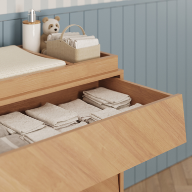 ヌラタンページ Boho Noah Changing Set in Hazelnut – Simply Nursery