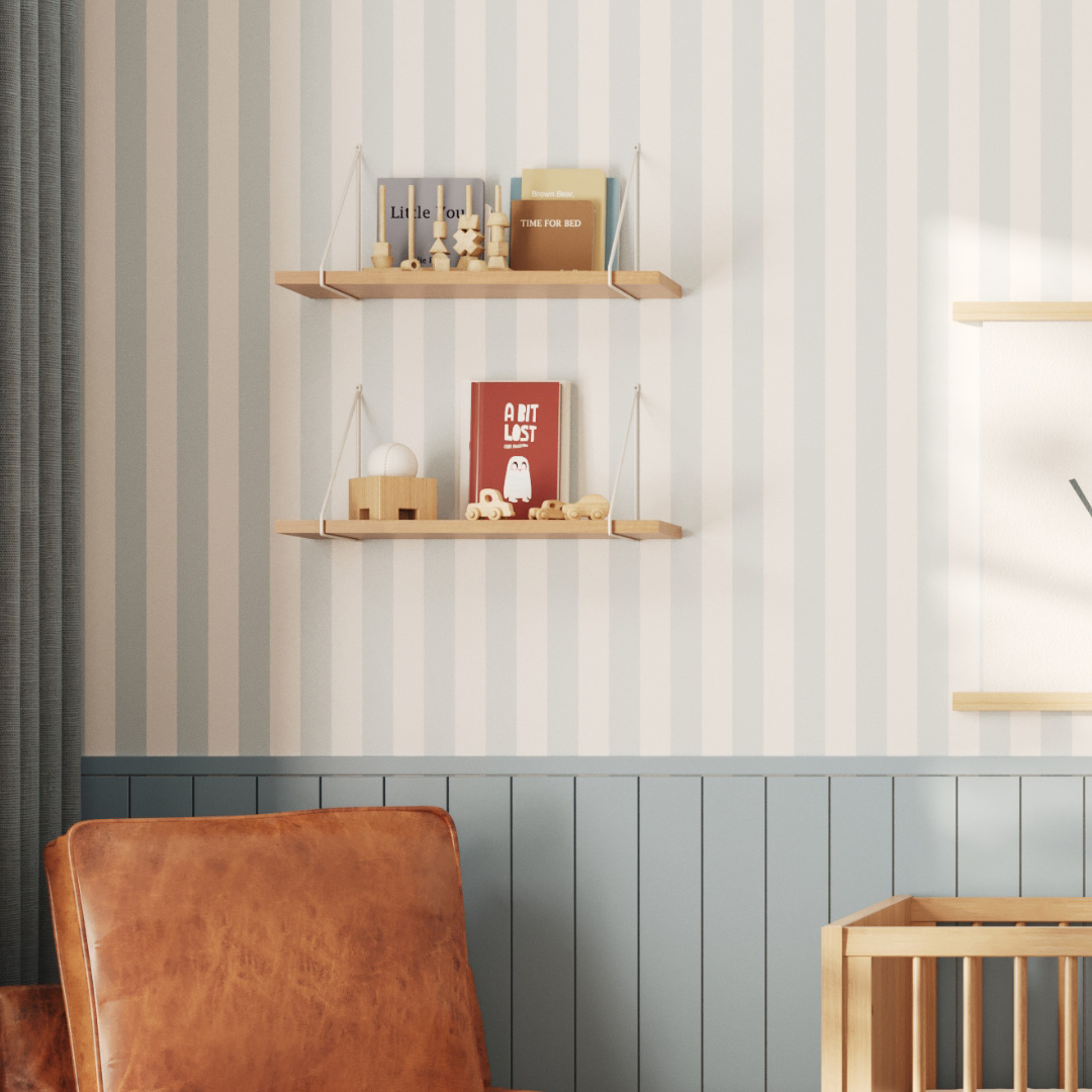 Boho Noah Wood Shelf in Hazelnut