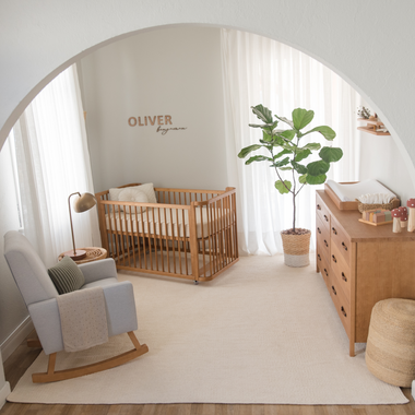 Boho Noah Crib and Chest Set | 2-Piece Nursery Set – Simply Nursery