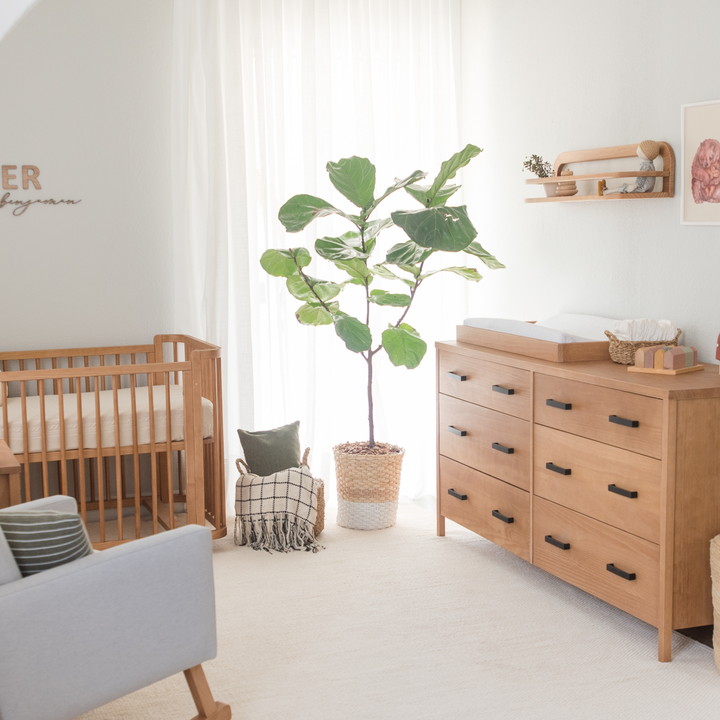 Samba Spindles and Cali Metal Nursery Set in Hazelnut