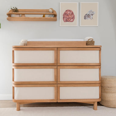 Samba 6 Drawer Dresser in Hazelnut | Simply Nursery