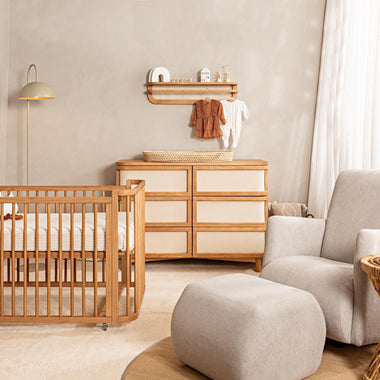Samba 6 Drawer Dresser in Hazelnut | Simply Nursery