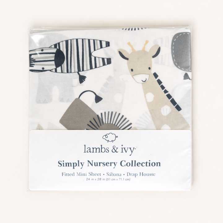 Jungle Safari Mini Crib Sheet