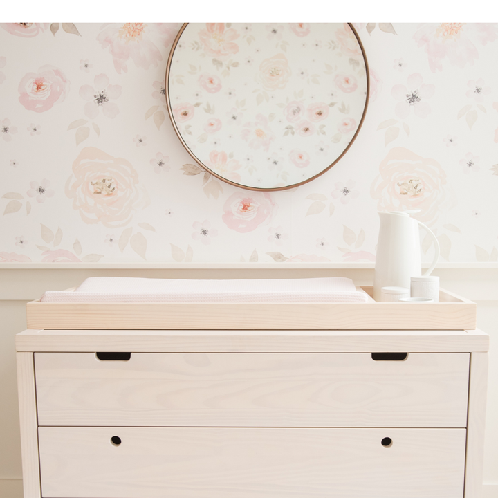 Retro Changing Tray in Natural Washed