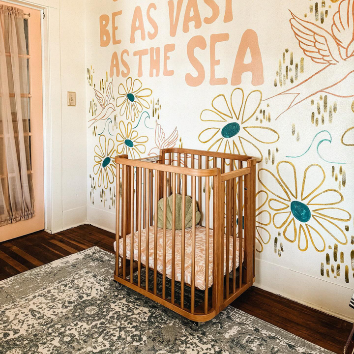 Samba Convertible Crib in Hazelnut - Spindles