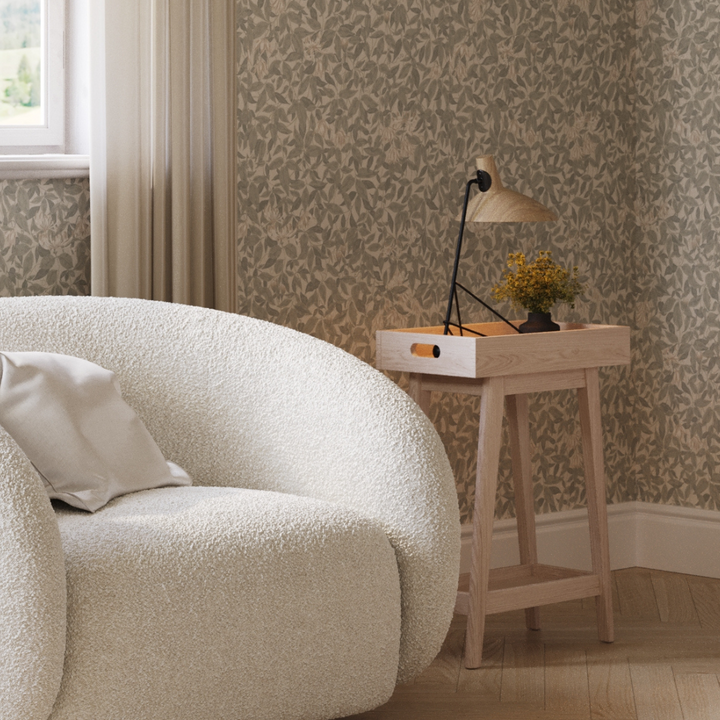 Retro Side Table in Natural Washed