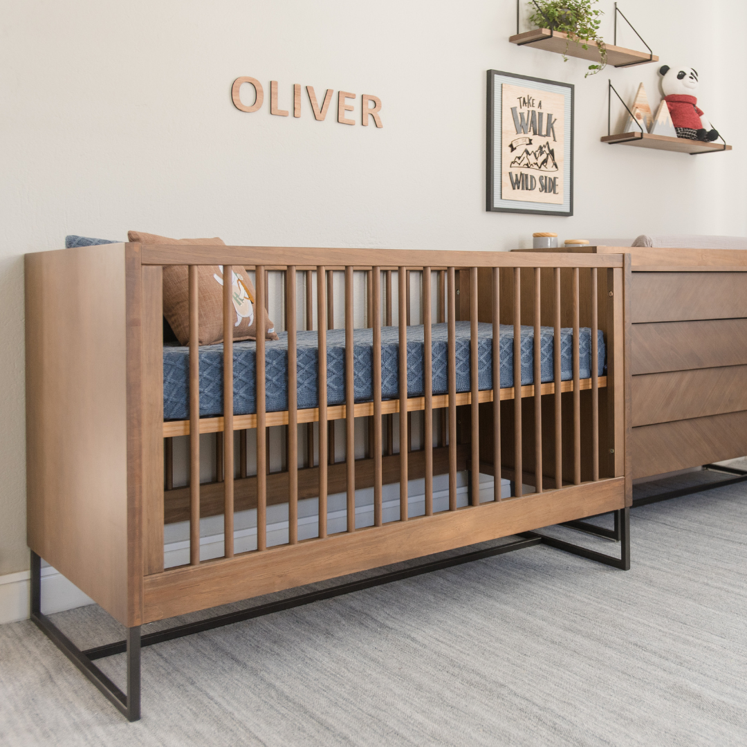 Noah Convertible Crib in Walnut