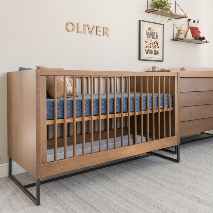 Noah Convertible Crib in Walnut