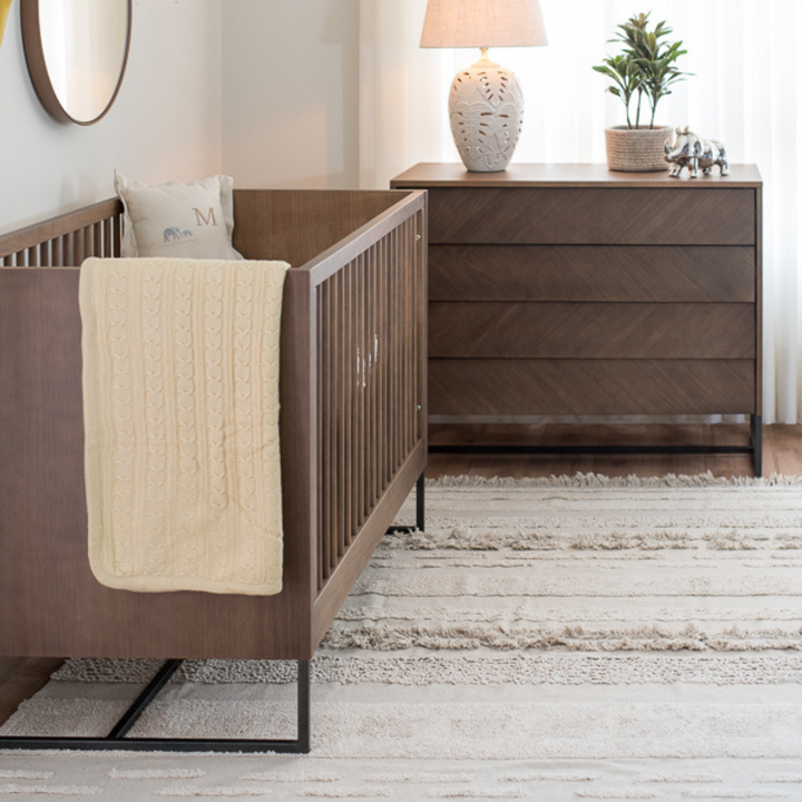 Noah Convertible Crib in Walnut