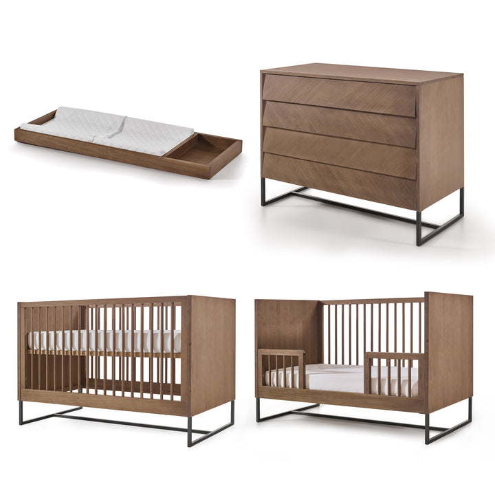 Noah Nursery Set in Walnut