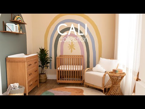 Cali Nursery Set - 6 Drawer Dresser in Hazelnut