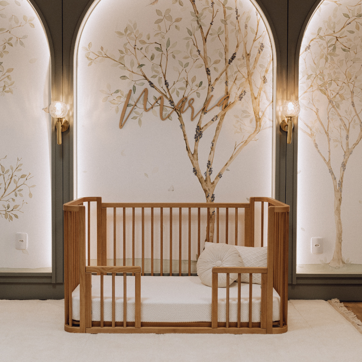 Samba Convertible Crib in Hazelnut - Spindles