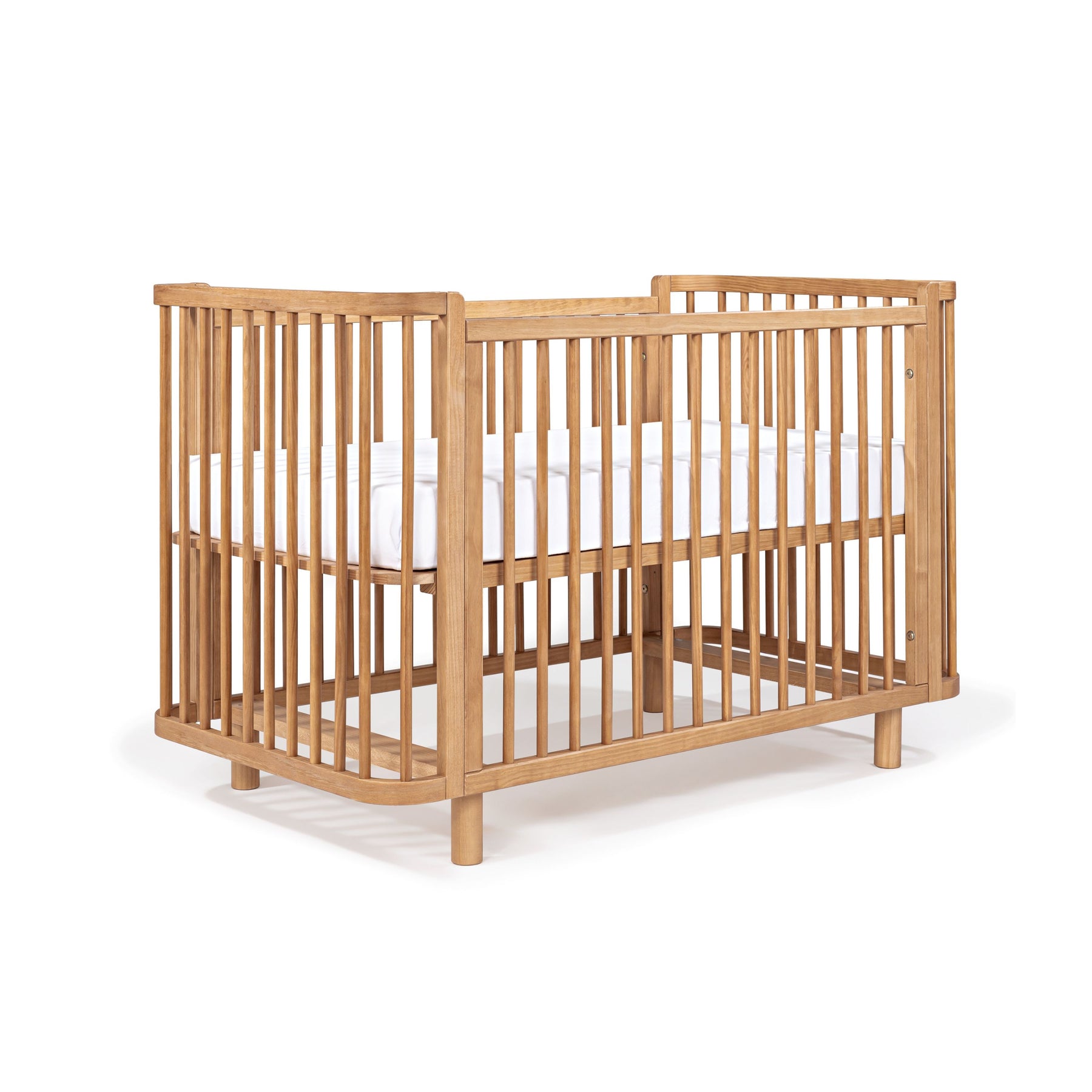 Samba Convertible Crib in Hazelnut Spindles Simply Nursery