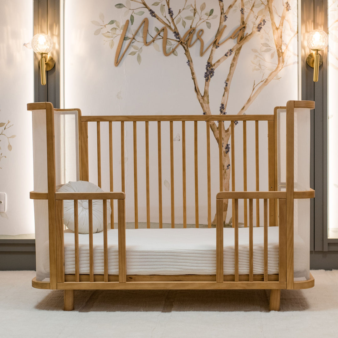 Samba Convertible Crib in Hazelnut - Fabric