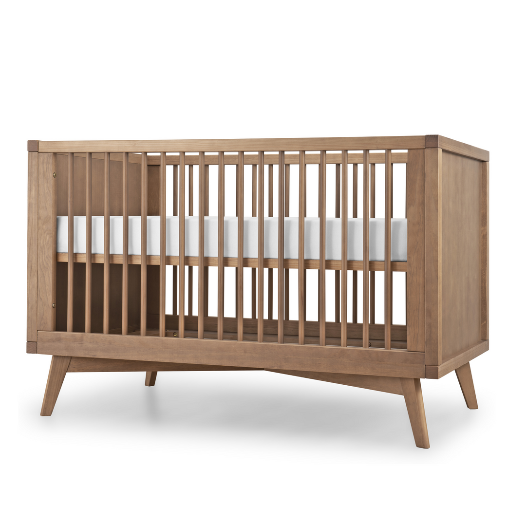 Retro Convertible Crib in Walnut