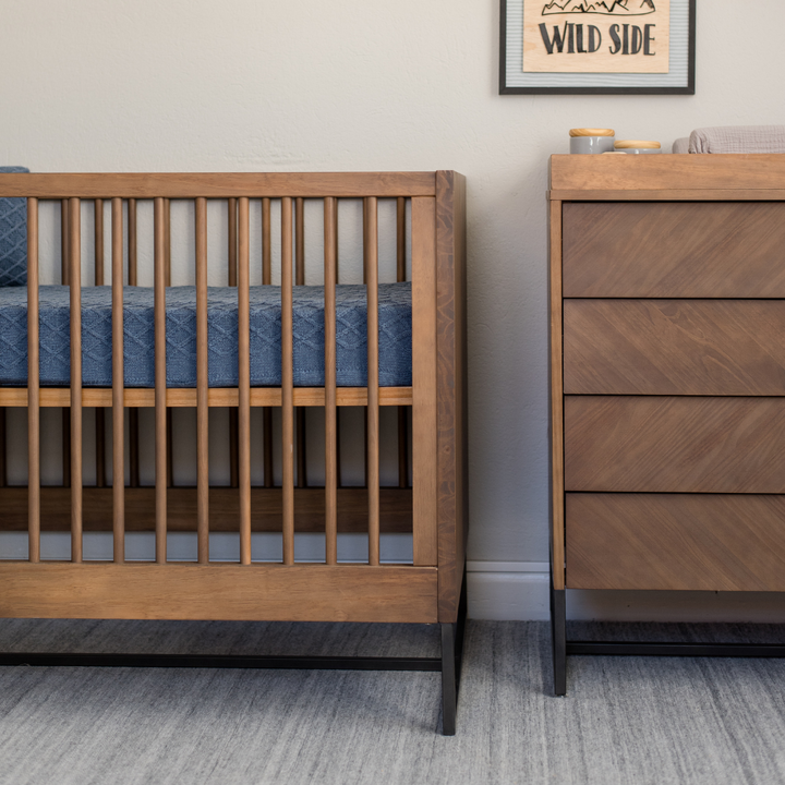 Noah Convertible Crib in Walnut