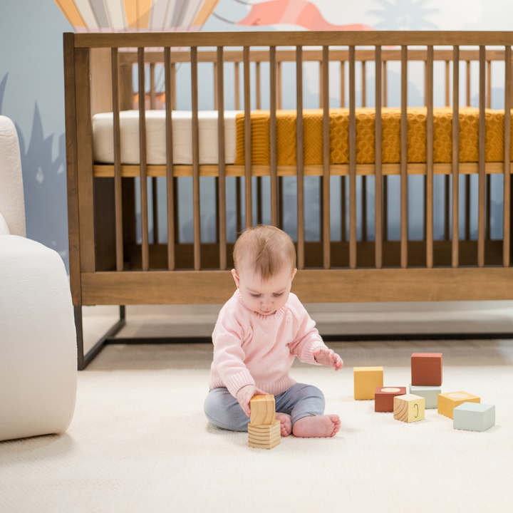 Noah Convertible Crib in Walnut