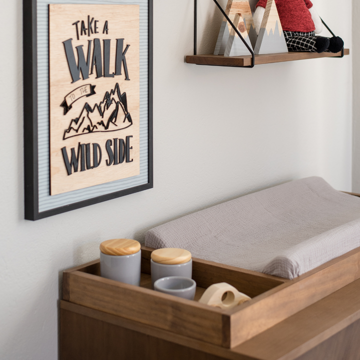 Noah Changing Tray in Walnut