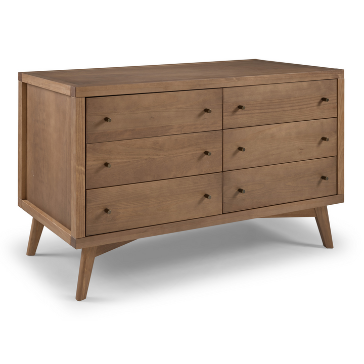 Mid-Century 6 Drawer Dresser in Walnut