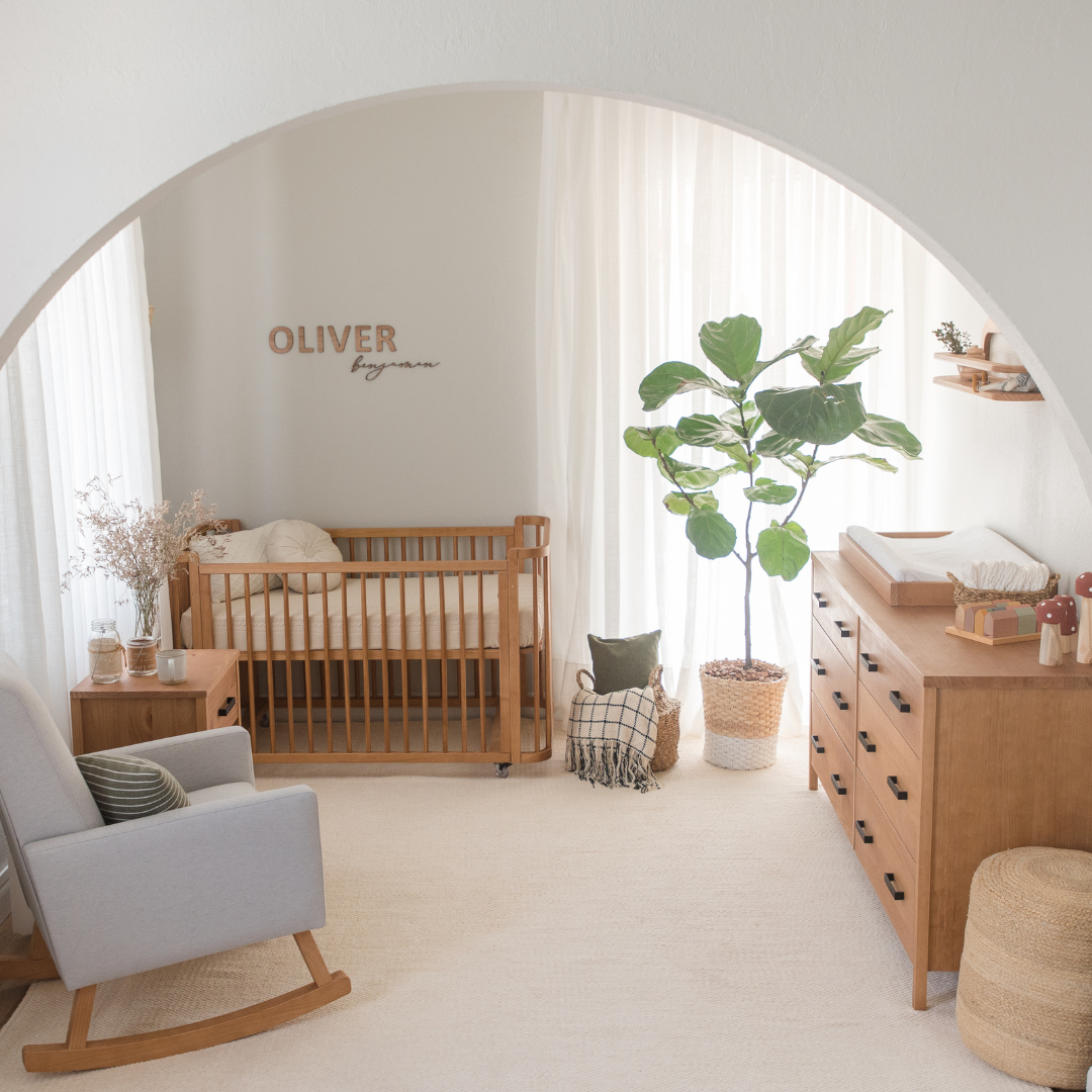 Samba Convertible Crib in Hazelnut - Spindles