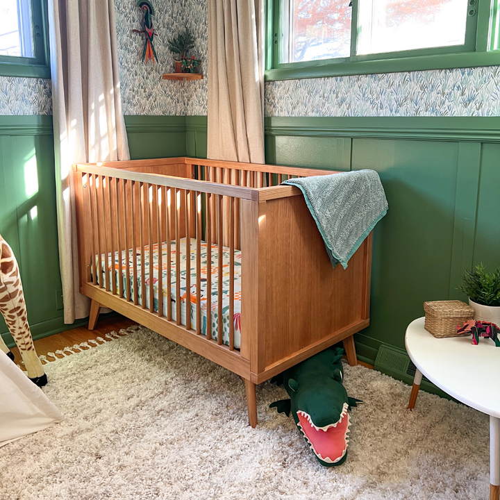 Retro Convertible Crib in Hazelnut