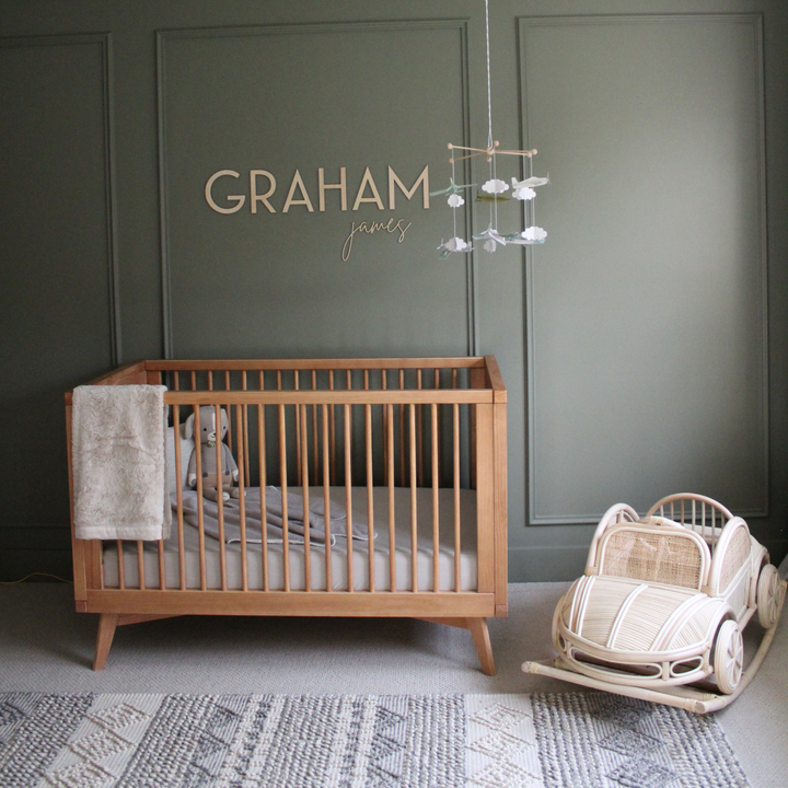 Retro Convertible Crib in Hazelnut