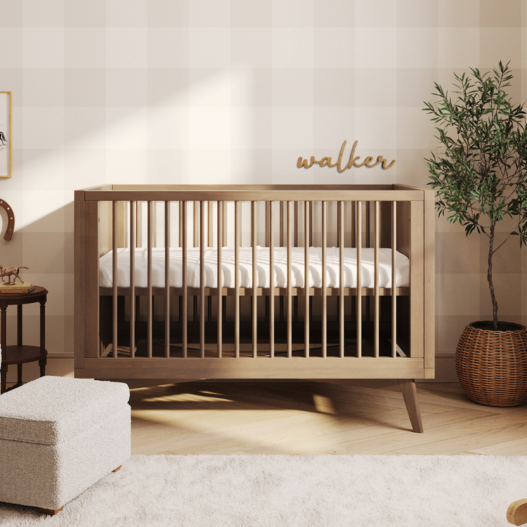 summer infant convertible crib Mid-Century Convertible Crib in Walnut
