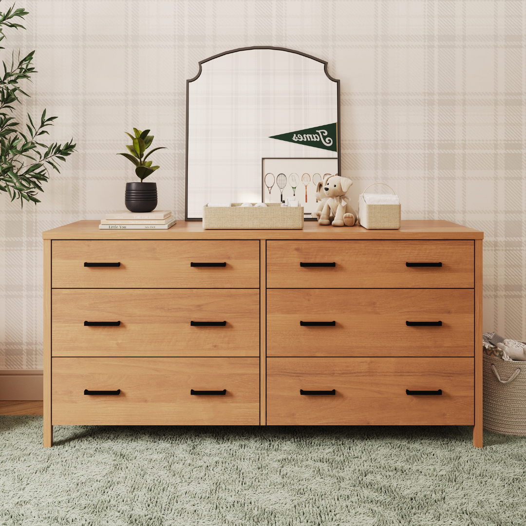 Cali 6 Drawer Dresser in Hazelnut