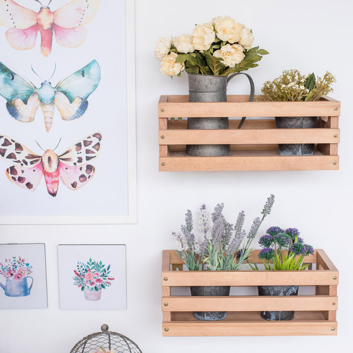 Market Box Shelf in Hazelnut