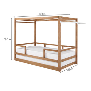 Market Tent Twin Bed - Pink and White