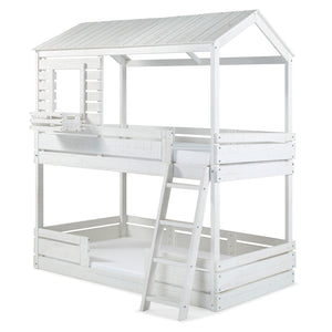 Solid Wood Bunk Bed White