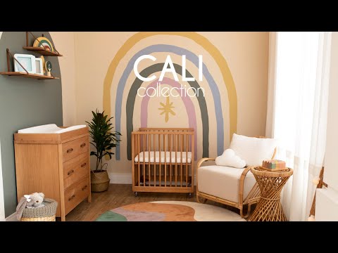 Cali Convertible Crib 4 in 1 in Hazelnut